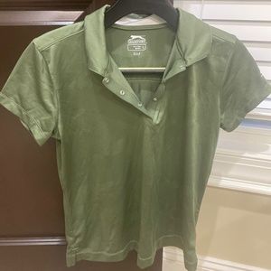 Slazenger Green golf shirt